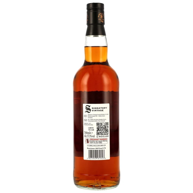 Benrinnes 13 Jahre 2012/2026 - 1st Fill Oloroso Sherry Butts - Signatory 100 PROOF Edition #78 57,1% 0,7l