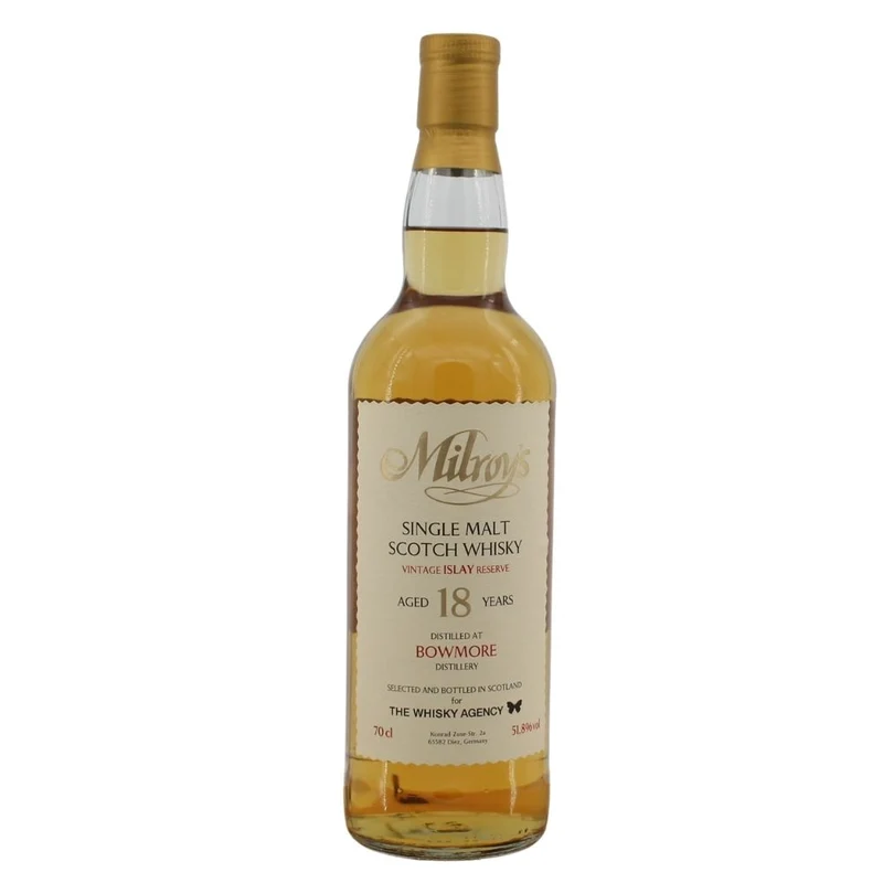 Bowmore 18 Jahre 2007/2026 Joint Bottling Milroy´s & TWA 51,8% 0,7l