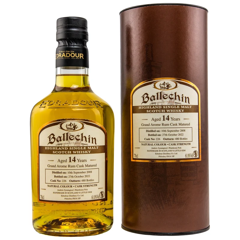 Ballechin | Grand Arome Rum Cask #226 | 14 Jahre | 2008/2022 | 61%