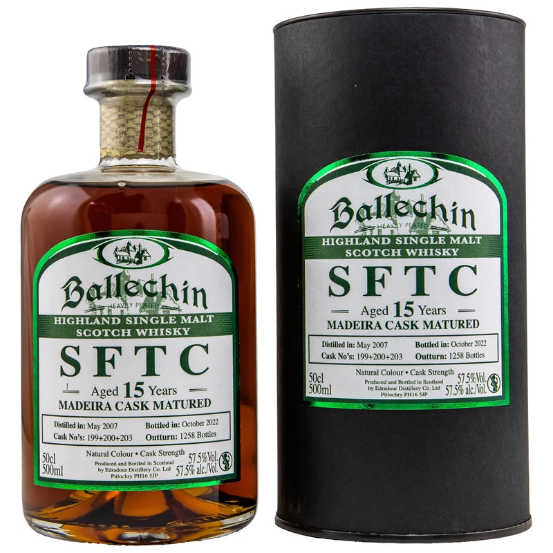 Ballechin | SFTC Madeira Cask #199+200+203 | 15 Jahre | 2007/2022 | 57,5%