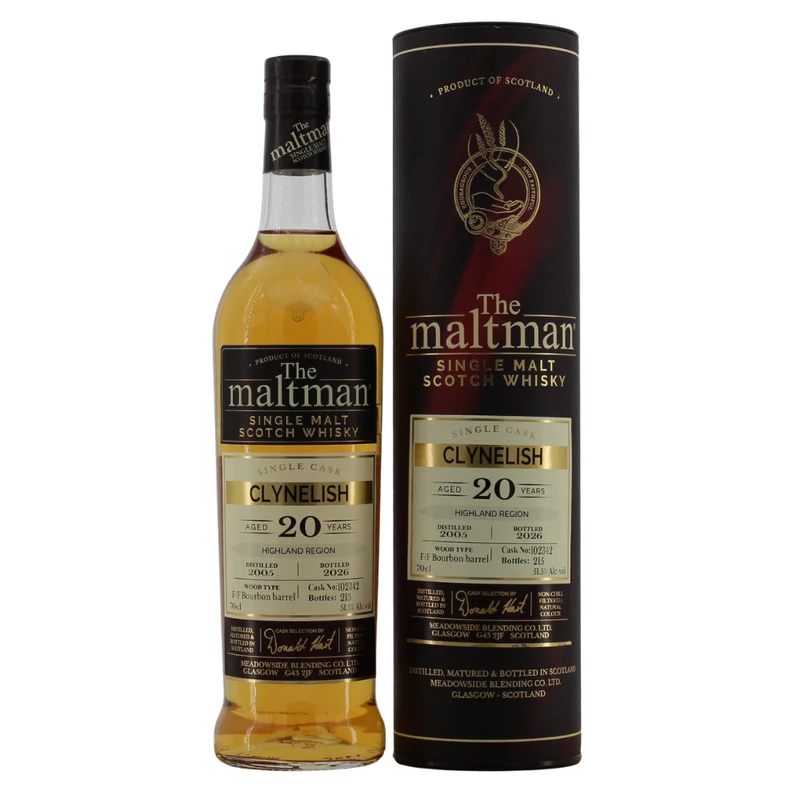 Clynelish 20 Jahre 2005/2026 The Maltman Bourbon Barrel 51,5% 0,7l