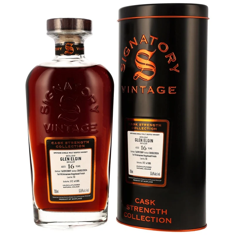 Glen Elgin 16 Jahre 2009/2026 1st Fill Amarone Cask Finish #10 Sig CS 53,6% 0,7l