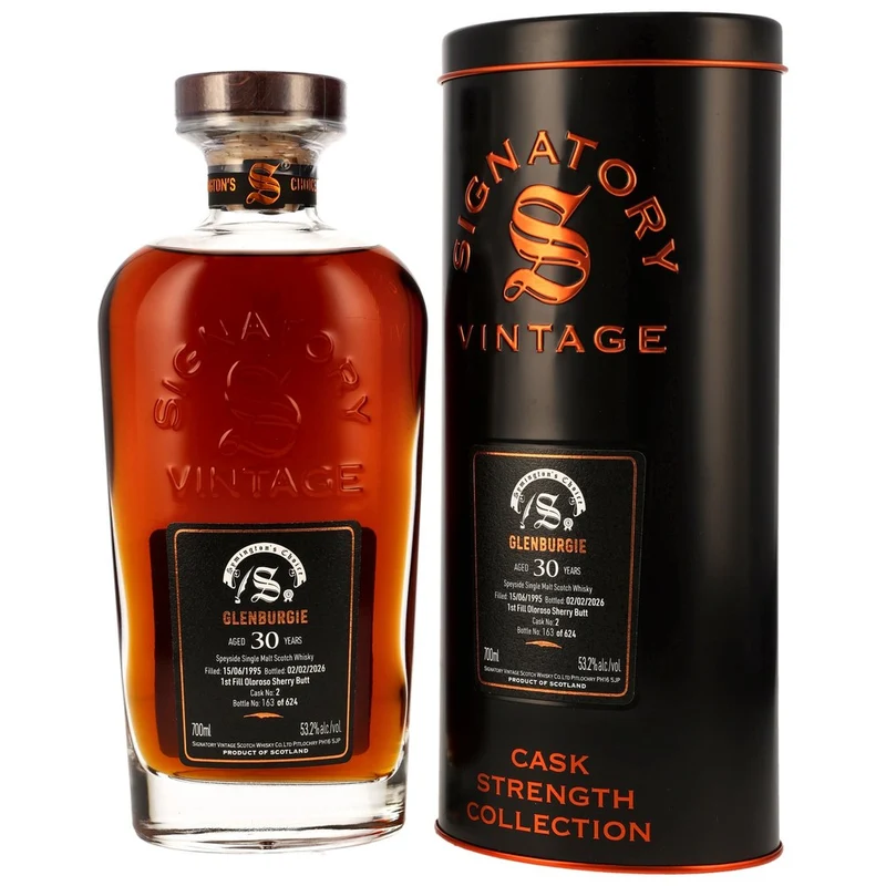 Glenburgie 30 Jahre 1995/2026 1st Fill Oloroso Sherry Butt #2 Sig Symingtons Choice 53,2% 0,7l