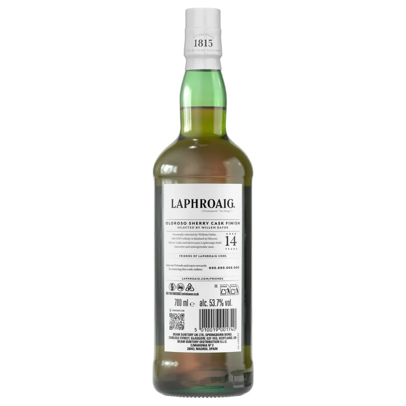 Laphroaig 14 Jahre Willem Dafoe Bold Character 53,7% 0,7l