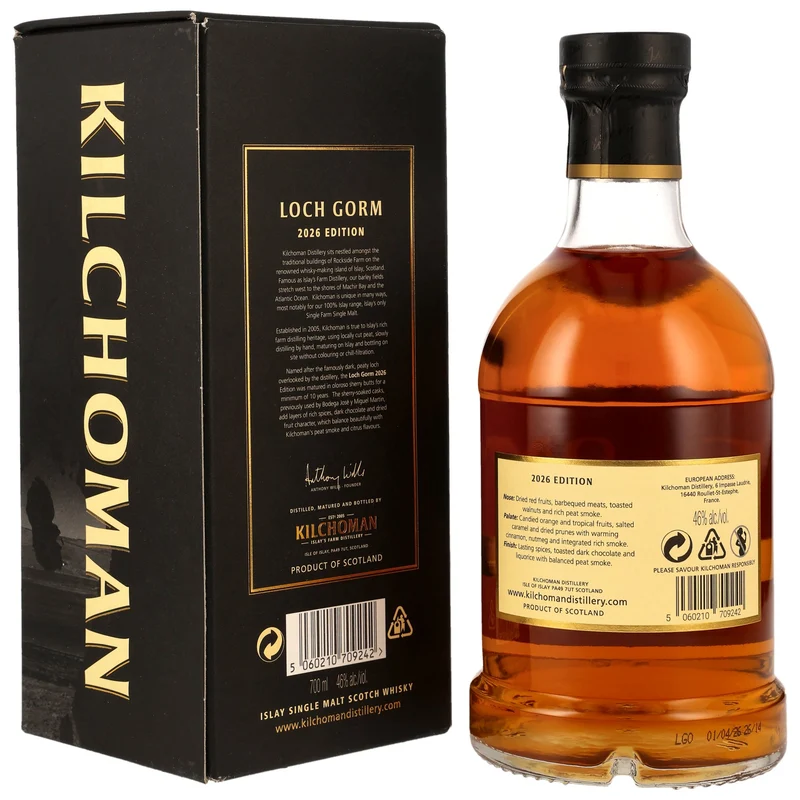 Kilchoman Loch Gorm 10 Jahre Limited Edition 2026 46% 0,7l