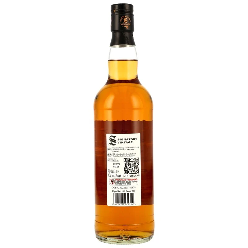 Clynelish 10 Jahre 2016/2026 Signatory Vintage 100 Proof Edition #77 57,1% 0,7l
