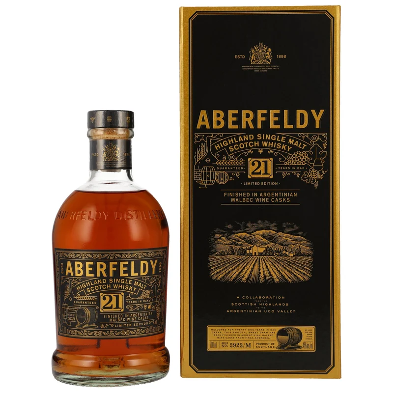 Aberfeldy 21 Jahre Malbec Wine Cask Finish 46% 0,7l