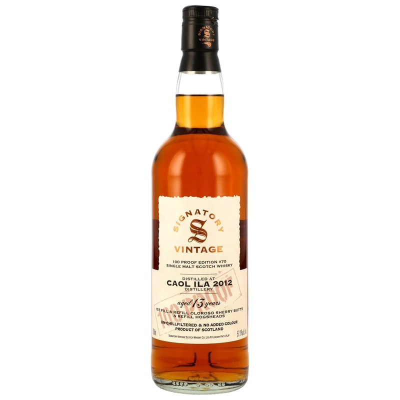 Caol Ila 13 Jahre 2012/2026 Signatory Vintage 100 Proof Edition #70 57,1% 0,7l