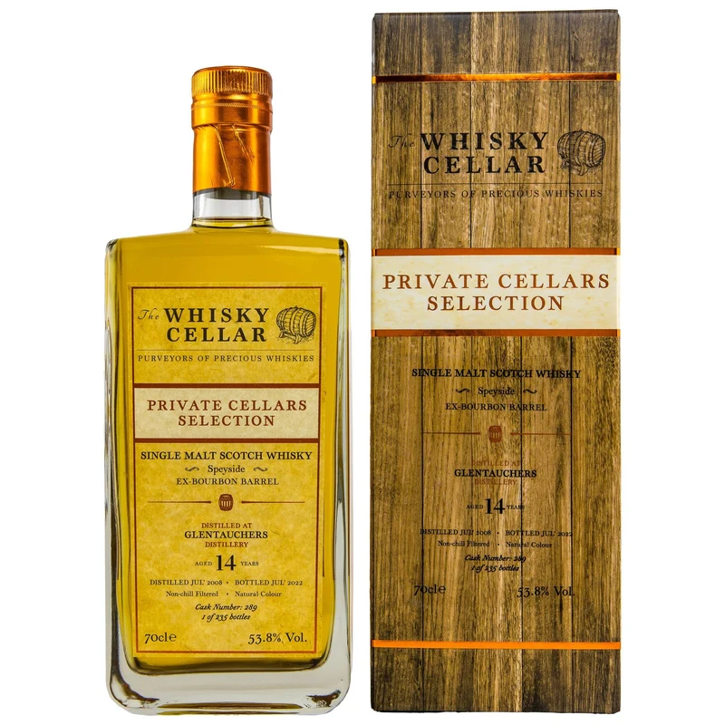 Glentauchers | 14 Jahre | 2008/2022 | The Whisky Cellar | Ex-Bourbon Barrel #289 | 53,8%