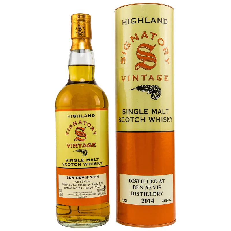 Ben Nevis | 8 Jahre | 2014/2022 | Sherry Butt | Signatory Vintage | 43%