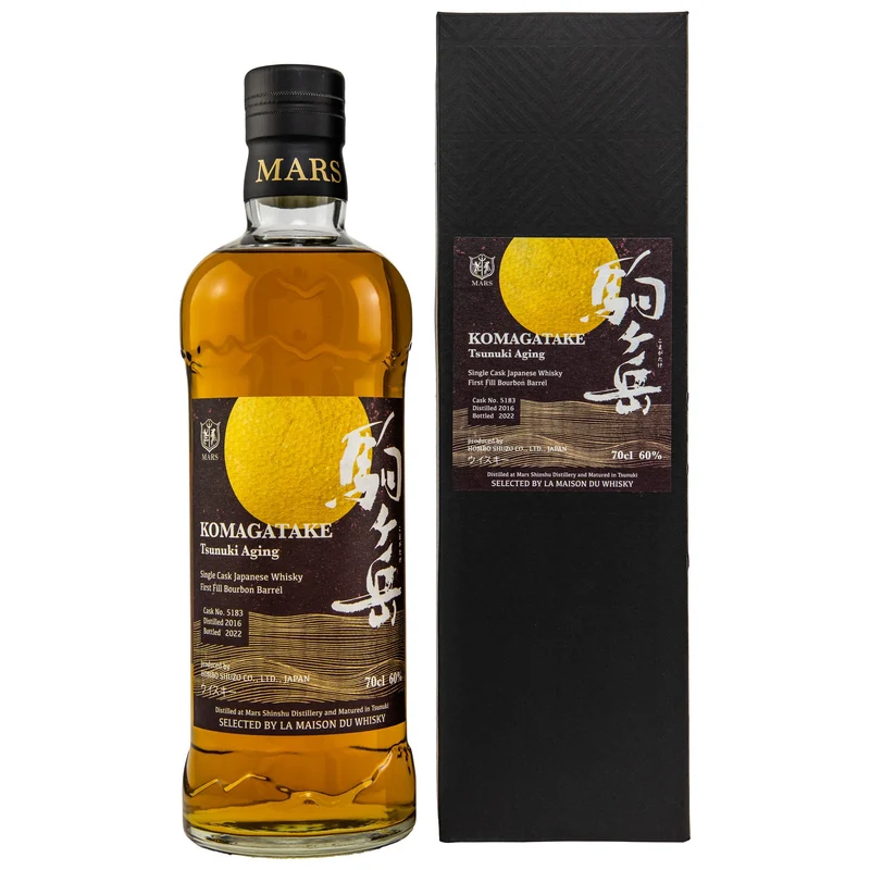 Mars | 5 Jahre | 2016/2022 | Komagatake | Bourbon Barrel #5183 | Tsunuki Aging | Japanese Whisky | 60%