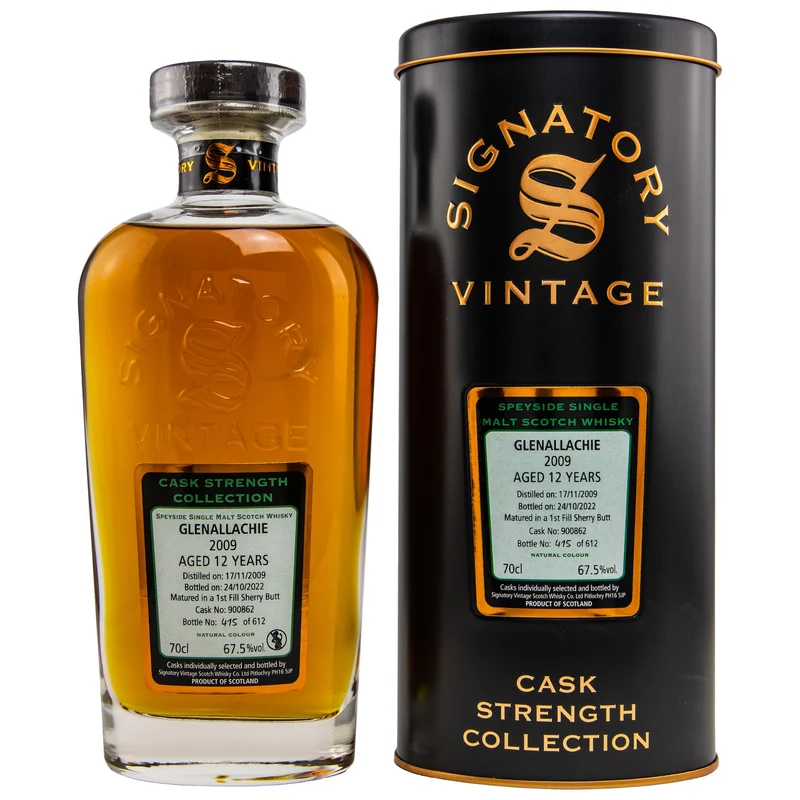 GlenAllachie | 12 Jahre | 2009/2022 | Signatory Vintage Collection | Sherry #900862 | 67,5%