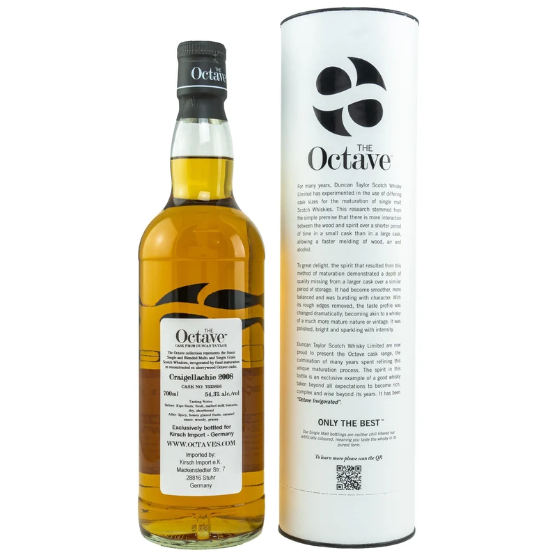 Craigellachie | 13 Jahre | 2008/2022 | Cask #7533856 | The Octave | Duncan Taylor | 54,3%