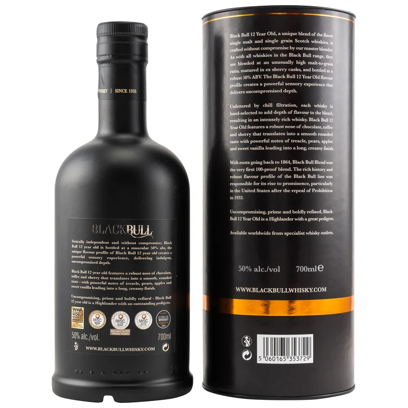Black Bull | 12 Jahre | Duncan Taylor | Blended Scotch Whisky | 50%