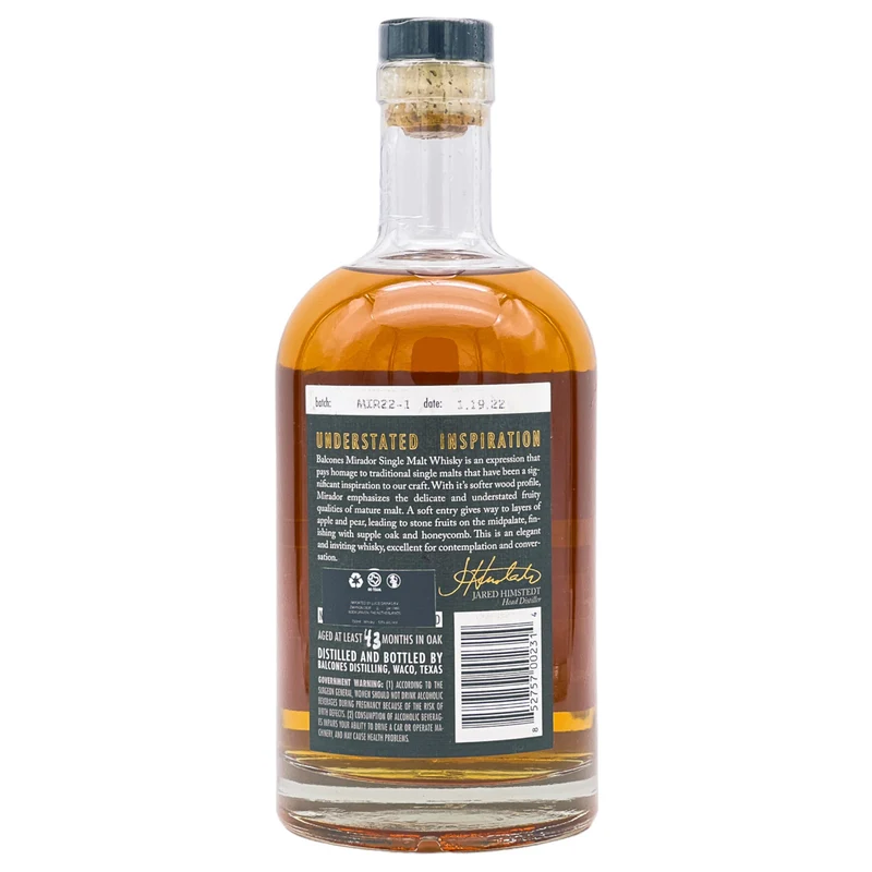 Balcones | ZZ Top Tres Hombres 2022 | Texas Whisky | 50%