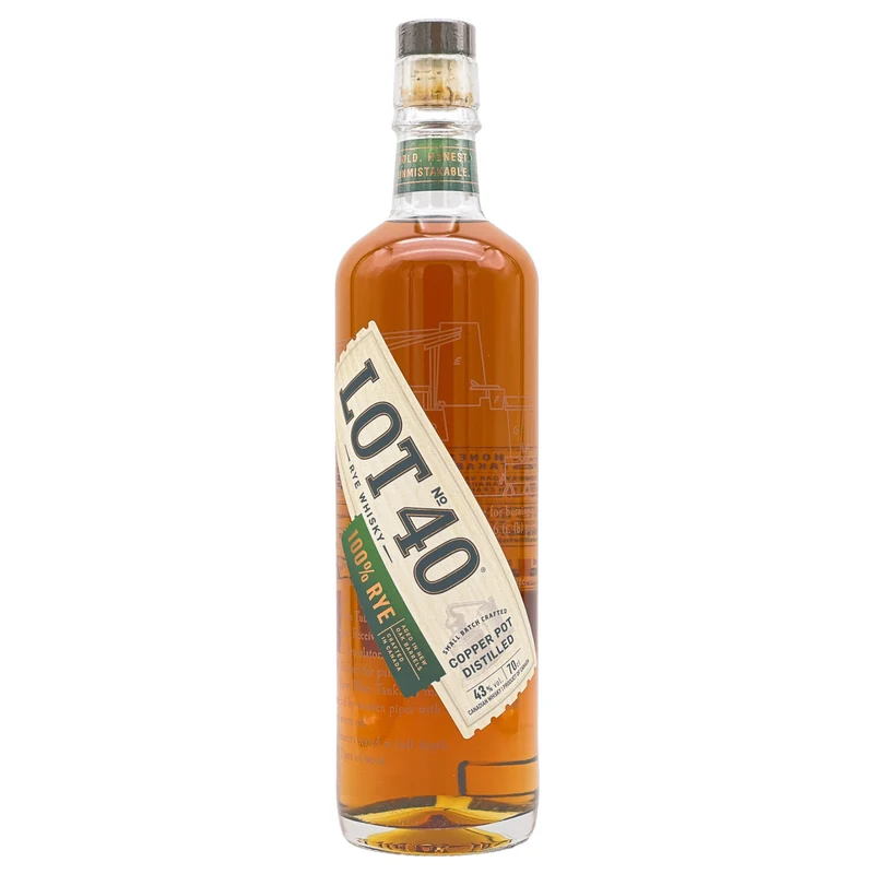 LOT NO. 40 | 100% Rye | Small Batch | Canadian Rye Whisky | 43%