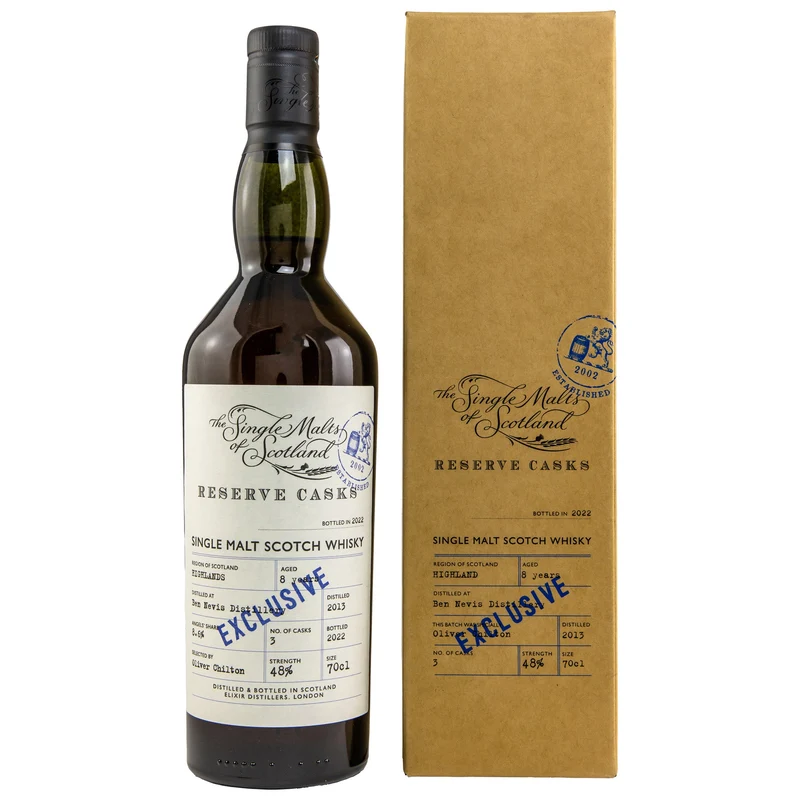 Ben Nevis | 8 Jahre | 2013/2022 | Reserve Casks | The Single Malts of Scotland | 48%
