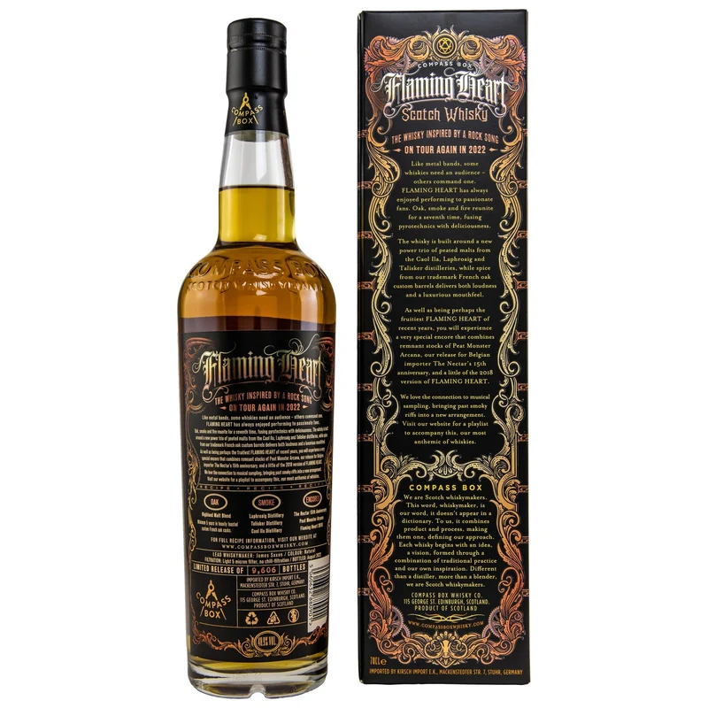 Compass Box | Flaming Heart 2022 | Limited Release | Blended Malt Scotch Whisky | 48,9%