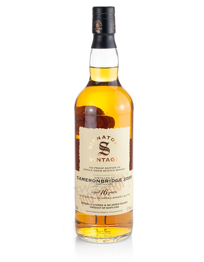 Cameronbridge 16 Year Old 2009 Signatory 100-Proof Grain Edition #3