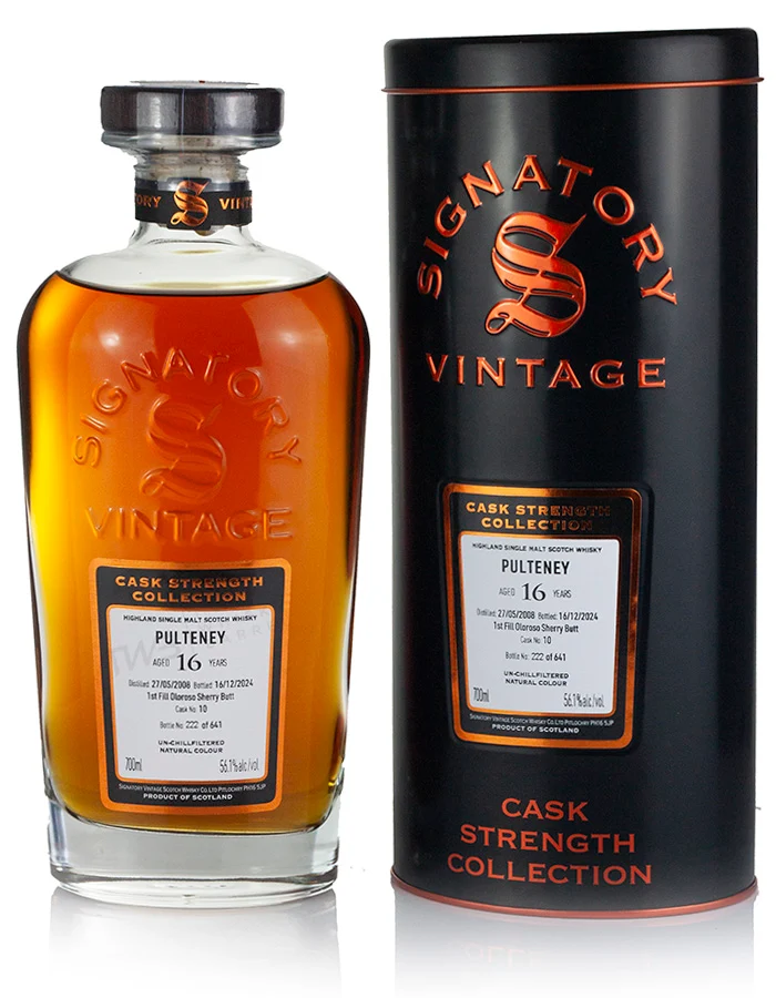 Old Pulteney 16 Year Old 2008 Signatory Cask Strength