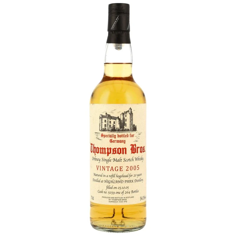 Highland Park Vintage 2005 20 Jahre Thompson Bros. 54,1% 0,7l