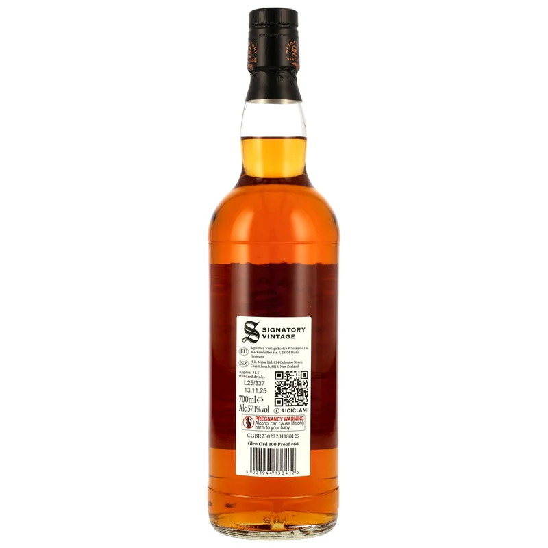 Glen Ord 9 Jahre 2016/2025 Signatory Vintage 100 Proof Edition #66 57,1% 0,7l