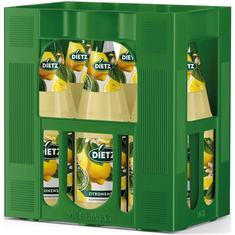 Dietz Zitronensaft 6x 1 Liter (MEHRWEG)