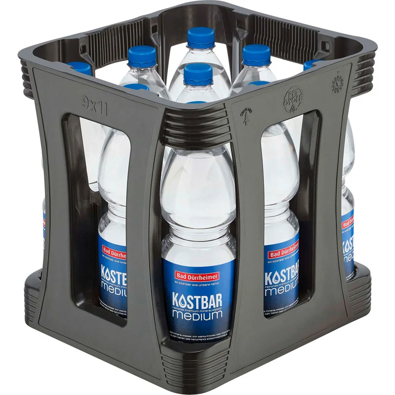 Bad Dürrheimer Kostbar Mineralwasser Medium PET 9x 1 Liter (EINWEG)