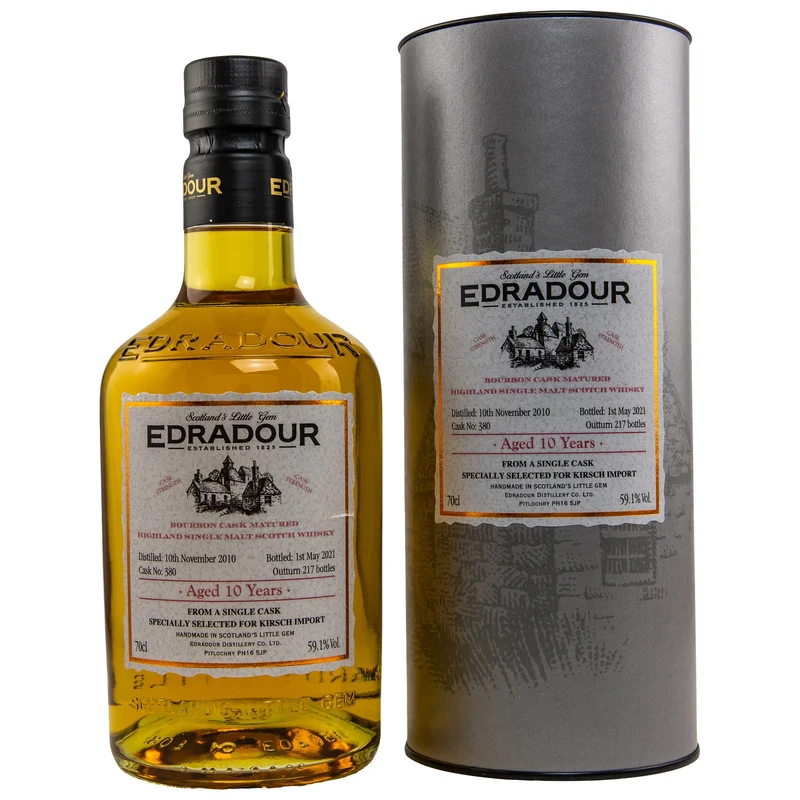 Edradour | 10 Jahre | 2010/2021 | Bourbon Cask #380 | 59,1%