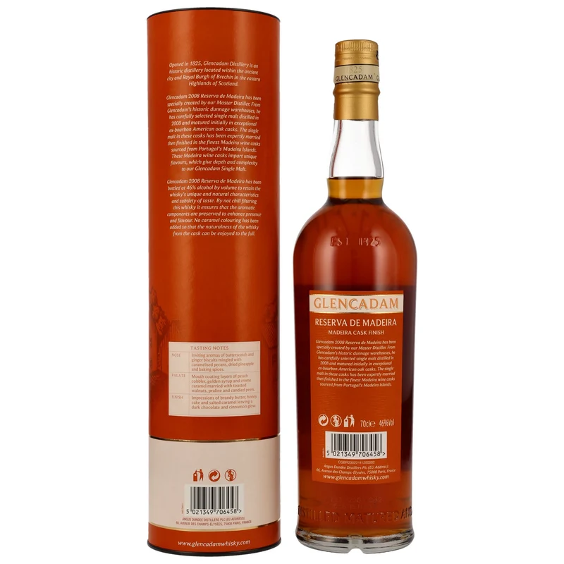 Glencadam 15 Jahre 2008/2023 Reserva De Madeira 46% 0,7l