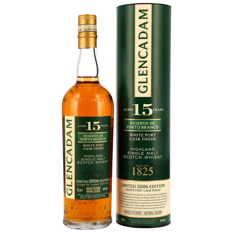 Glencadam 15 Jahre Reserva De Porto Branco White Port Cask Finish 46% 0,7l