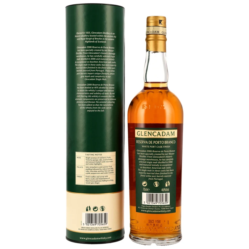 Glencadam 15 Jahre Reserva De Porto Branco White Port Cask Finish 46% 0,7l