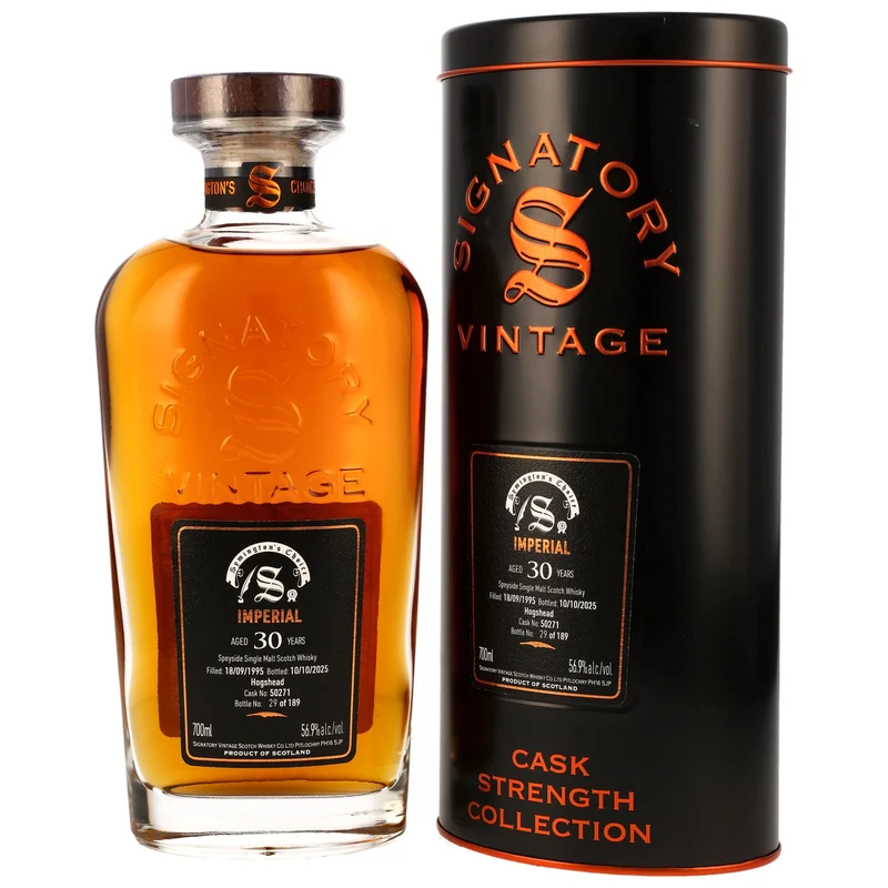 Imperial 30 Jahre 1995/2025 Hogshead #50271 Symingtons Choice Signatory Vintage 56,9% 0,7l