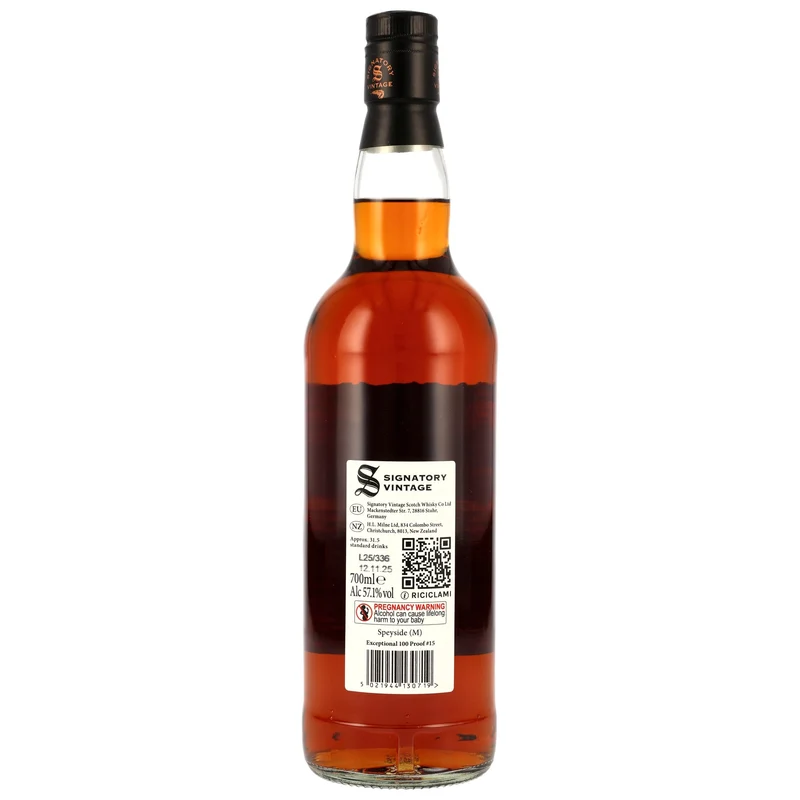 Speyside (M) 16 Jahre 100 Proof Exceptional Cask Edition #15 Signatory Vintage 57,1% 0,7l