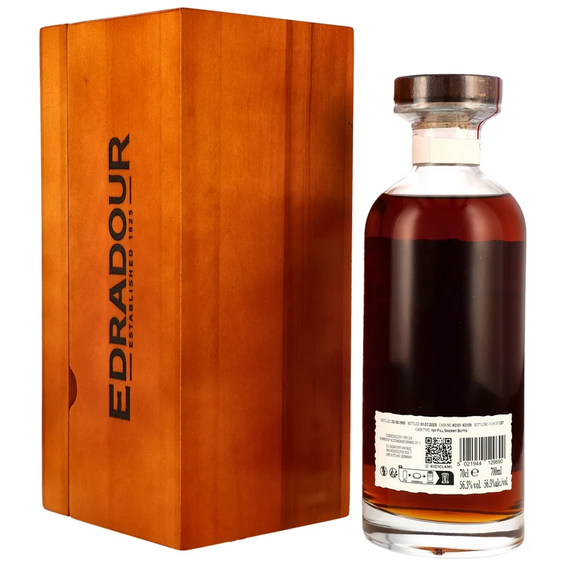 Edradour 30 Jahre 1995/2025 1st Fill Sherry Butts #2101+2109 Batch No.1 200th Aniversary 56,3% 0,7l