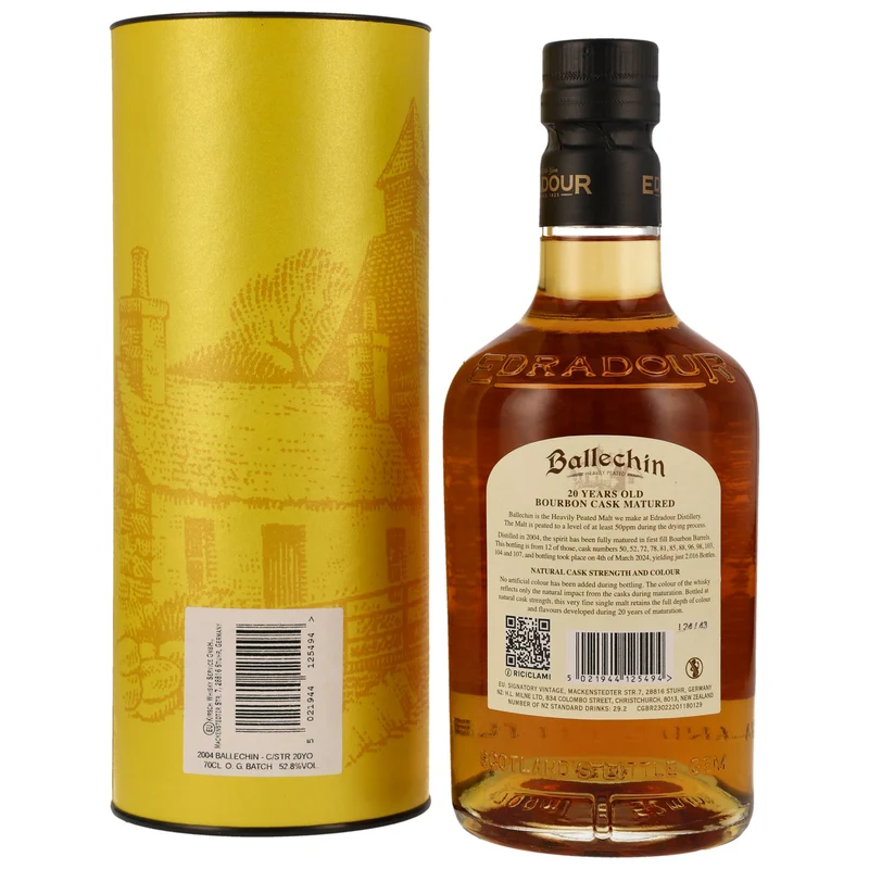 Ballechin 20 Jahre 2004/2024 Bourbon Casks 52,8% 0,7l