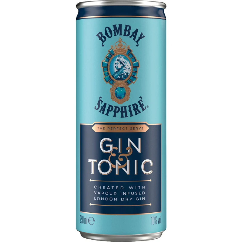 Bombay Sapphire Gin & Tonic Ready to Drink 10% 0,25 Liter