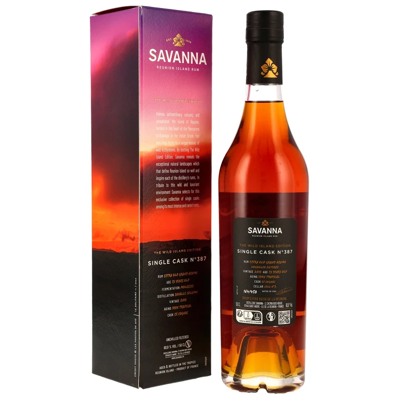 Savanna 13 Jahre 2010 Rhum Grand Arome Cognac Cask #387 60,9% 0,5l