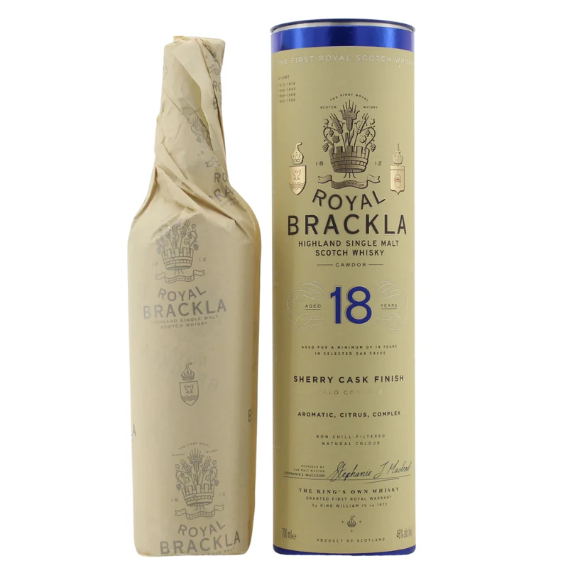 Royal Brackla 18 Jahre Palo Cortado Sherry Cask Finish 46% 0,7l
