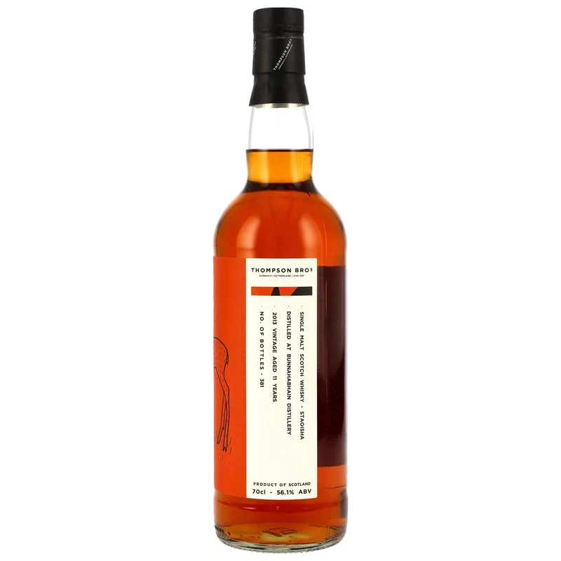 Bunnahabhain Staoisha 11 Jahre 2013/2025 Thompson Bros. 56,1% 0,7l