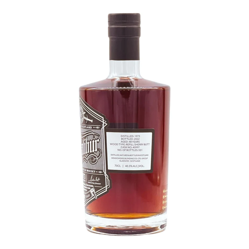 Excalibur | 48 Jahre | 1973/2022 | Meadowside Blending | Blended Scotch Whisky | 40,3%