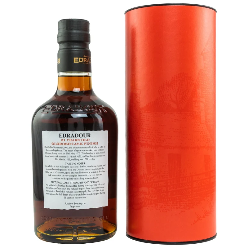 Edradour | 21 Jahre | 2000/2022 | Sherry Finish #3154+3155 | 55,8%