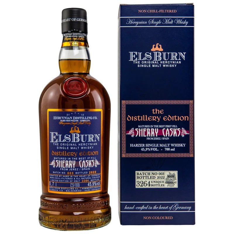 ElsBurn | Distillery Edition 2022 | Batch 003 | The Original Hercynian German Whisky | 45,9%