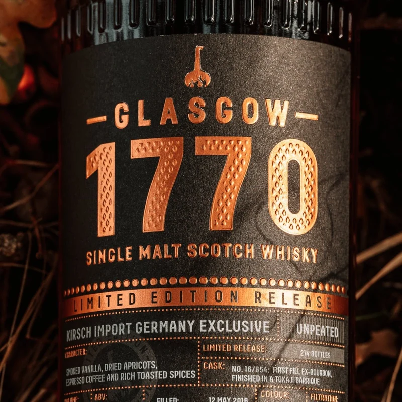 1770 Glasgow | 6 Jahre | 2016/2022 | Tokaji Single Cask #16/854 | 59,3%