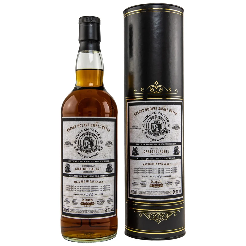 Craigellachie | 13 Jahre | 2008/2022 | Sherry Octave Small Batch | Duncan Taylor | 54,1%