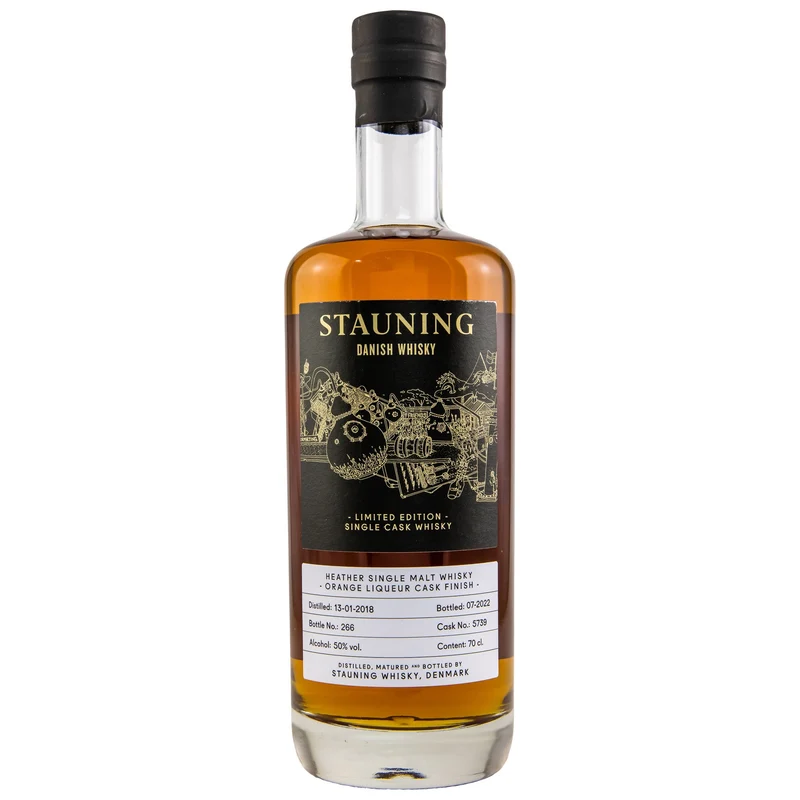 Stauning | 4 Jahre | 2018/2022 | Heather | Orange Liqueur Cask #5739 | Danish Whisky | 50%