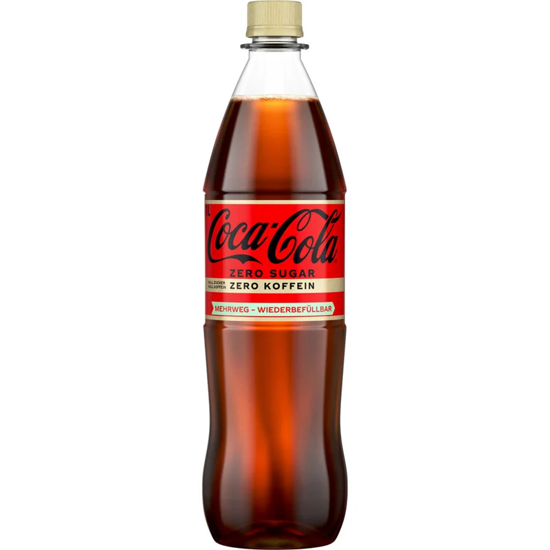 Coca Cola Zero Sugar Koffeinfrei PET 12x 1 Liter (Mehrweg)