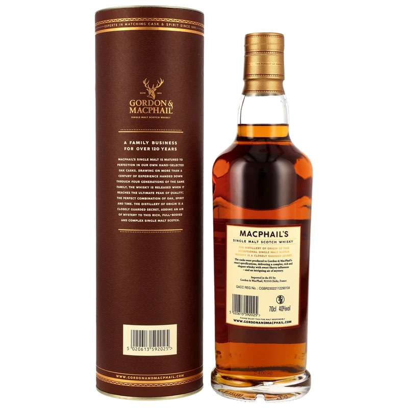 MacPhail's 21 Years Old Gordon & MacPhail 40% 0,7l