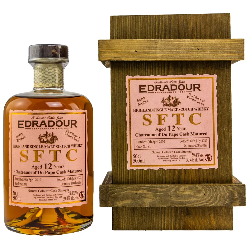 Edradour | 12 Jahre | 2010/2022 | SFTC | Chateauneuf #81 | 0,5l | 59,4%