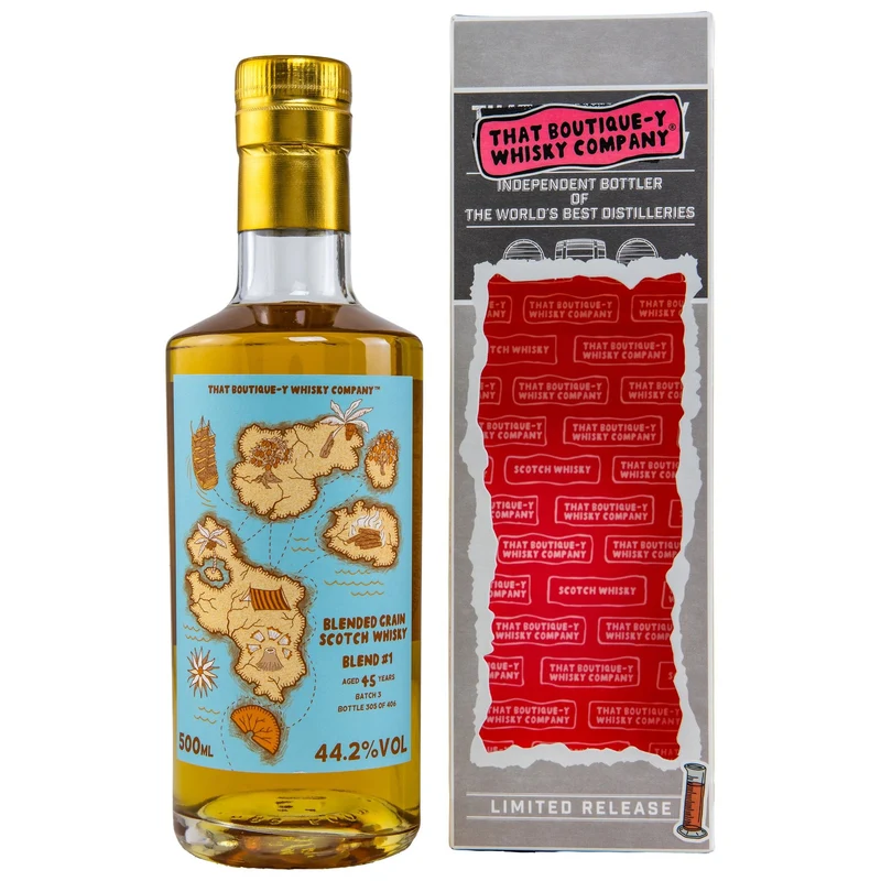 Blended Grain Scotch Whisky | 45 Jahre | Blend #1 | Batch 3 | TBWC | 0,5l | 44,2%